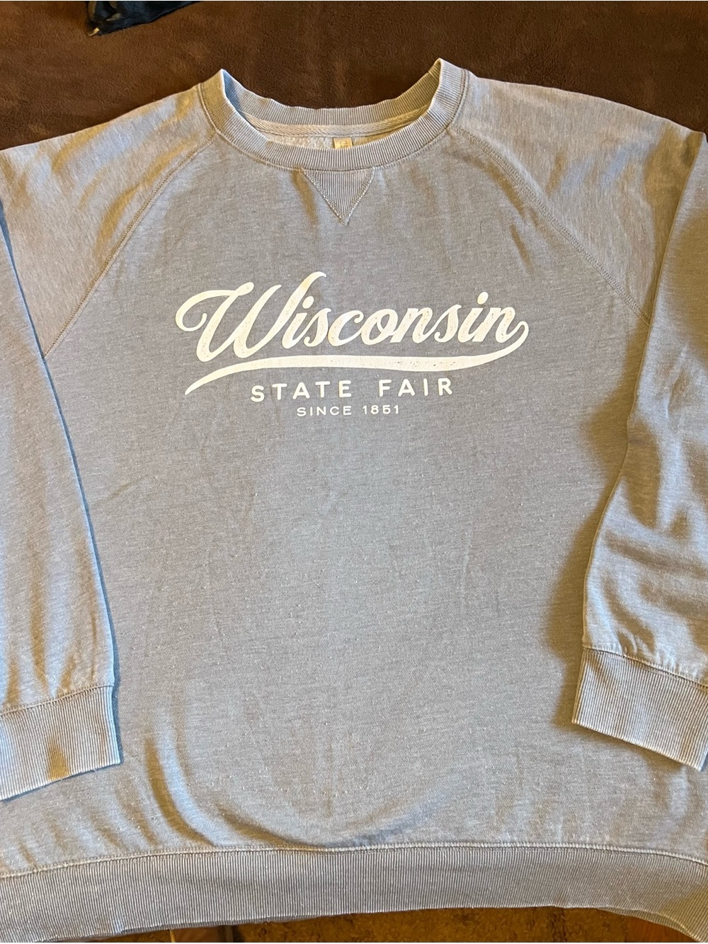 Wisconsin State Fair Soft Gray Crewneck Sweatshirt Size 2X